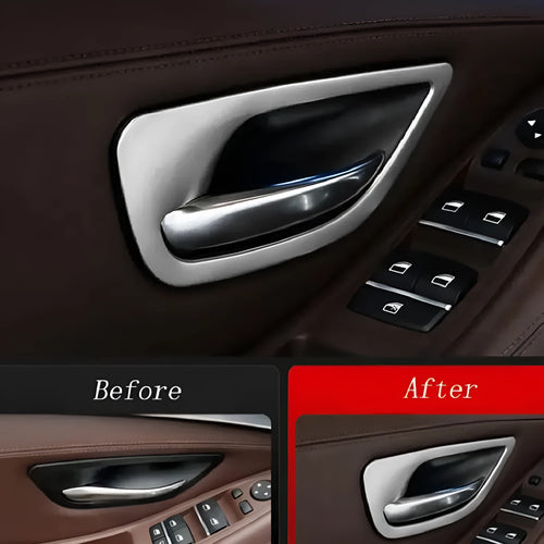 BMW 5 Series interior handle decorative trim stickers for F10 F18 models