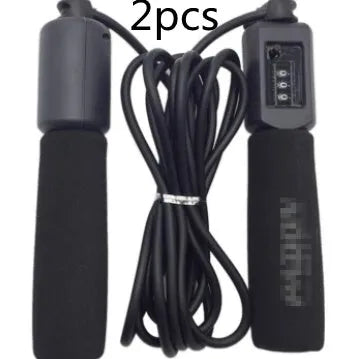 Adjustable 3-metre skipping rope with foam PVC handles in multiple colour options
