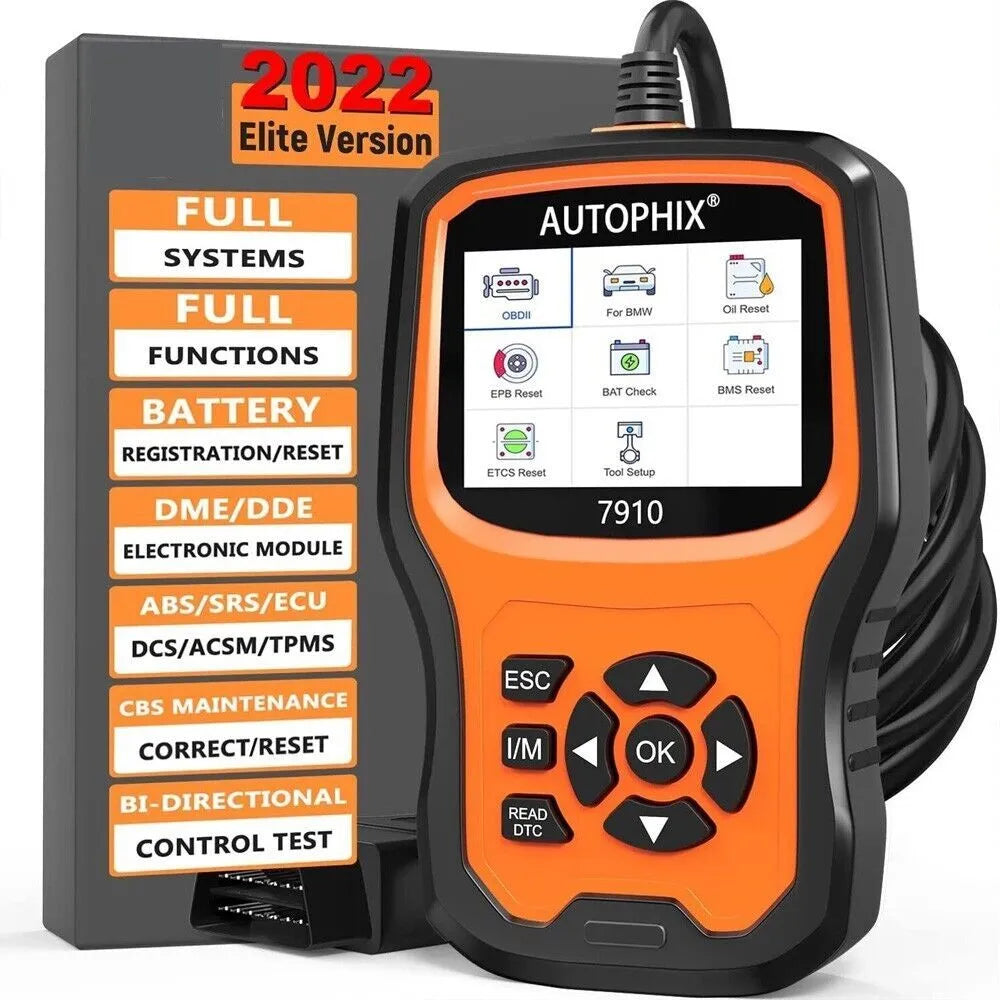 Autophix 7910 handheld automotive diagnostic scanner for BMW Mini Rolls Royce vehicles
