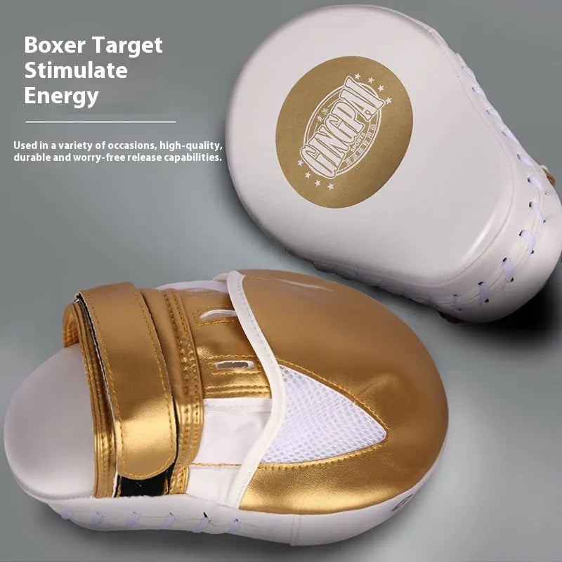 Vertical gold and green PU boxer Sanda baffle target for martial arts training