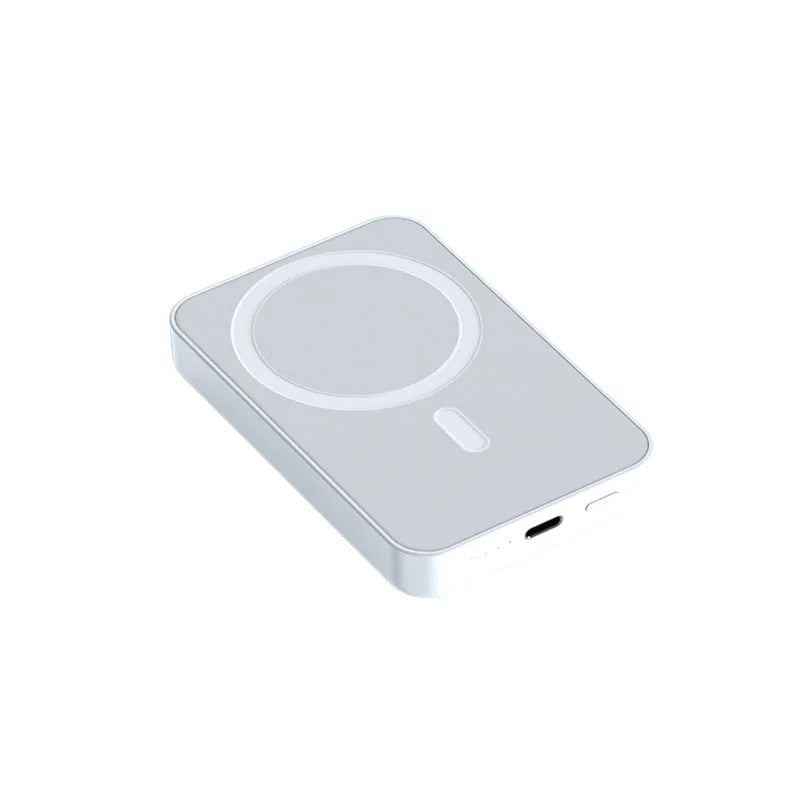 Pink purple white magnetic wireless power bank with 20000mAh capacity and 20W output