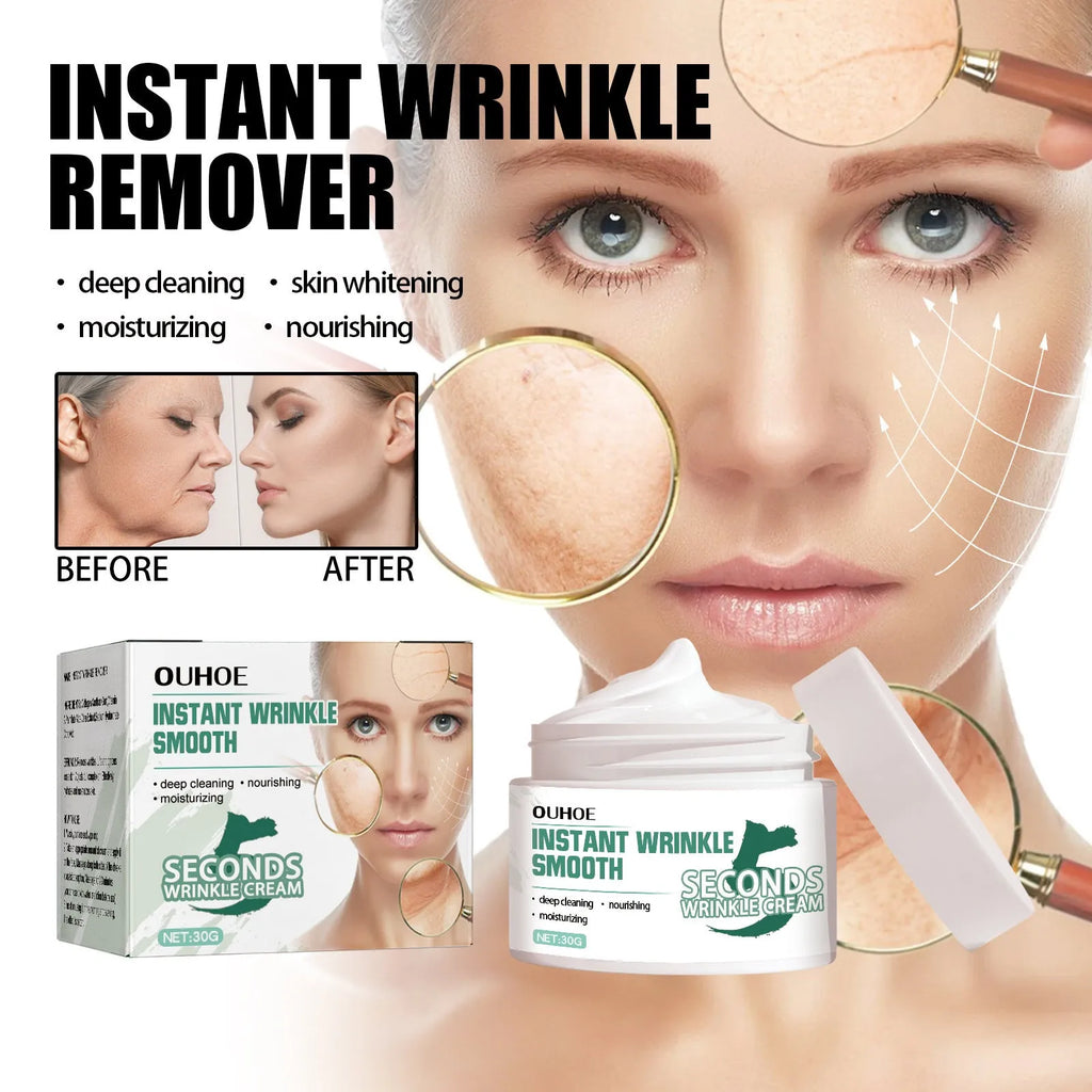 30g jar of anti-aging anti-wrinkle face cream for facial hydration and wrinkle reduction
