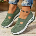 Women's casual low-top mesh shoes with a T-strap and soft PVC sole in multiple colours.