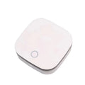 White USB-powered air purifier for car use with button control