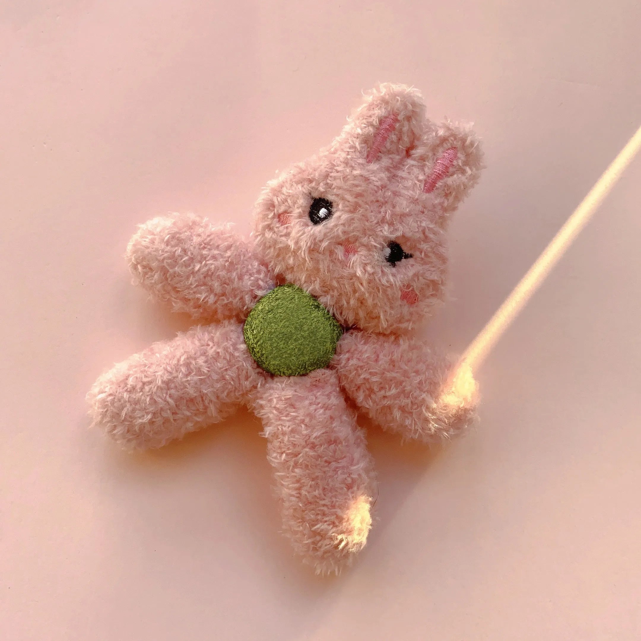 Brown bear design catnip chewing ball for dental cleaning 12.5cm cat toy