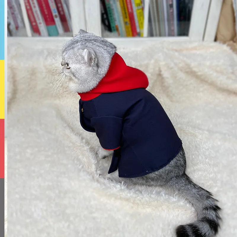 Tiger staff yuren coloured hoodie for cats and dogs as photography prop