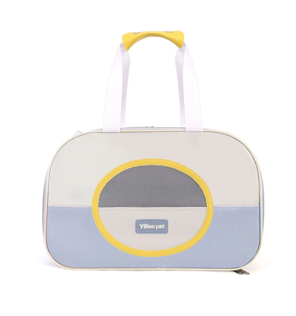 Foldable cat backpack carrier in Oxford cloth with breathable design and 15 Jin capacity