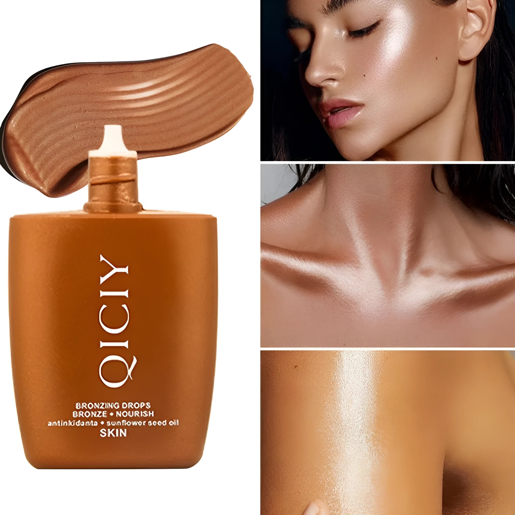 30ML face and body contour liquid in four colour classifications for natural brightening