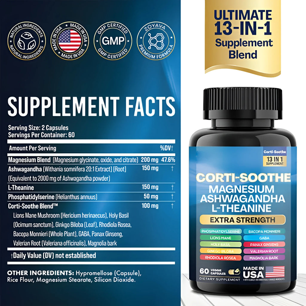 Bottle of 60 South African Drunken Eggplant Magnesium Capsules, a plant-based dietary supplement.