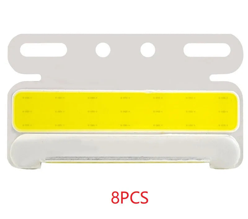 Waterproof COB LED truck side light for 12V and 24V commercial vehicles in aluminium alloy housing