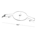 Brown chrome-plated metal car-shaped hat and coat stand for home organisation