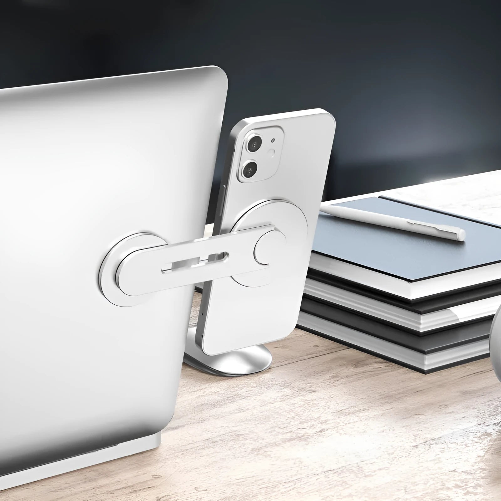 Tesla magnetic phone holder with aluminium alloy construction and hidden car mount