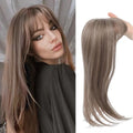35cm long synthetic clip-in wig hairpiece with buckle clasp in one of six colour styles.