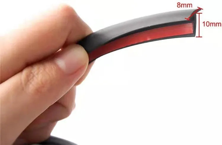 Black and white TPE automotive rubber seal strip for bumper and window gap filling