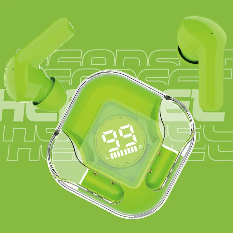 Transparent body wireless Bluetooth headset with in-ear design and HIFI noise reduction function