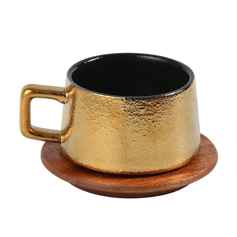 Office gift tumbler coffee cup set with metallic gift box and 250ml capacity