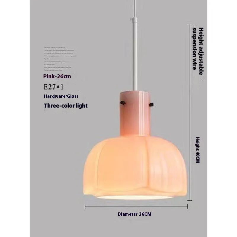 Medieval retro glass bud dining room chandelier pendant light in available colour options