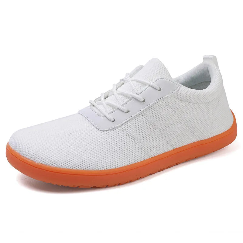 Men's casual walking shoes with Flyknit upper and rubber sole in multiple colour options