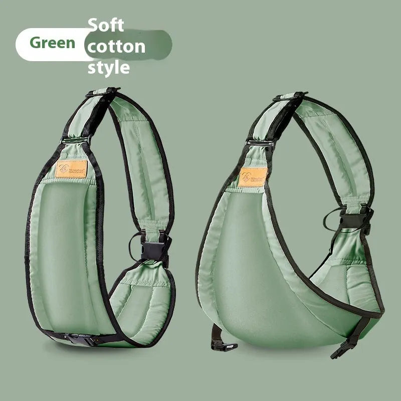 A soft cloth baby waist stool carrier for children, shown in a choice of colours.
