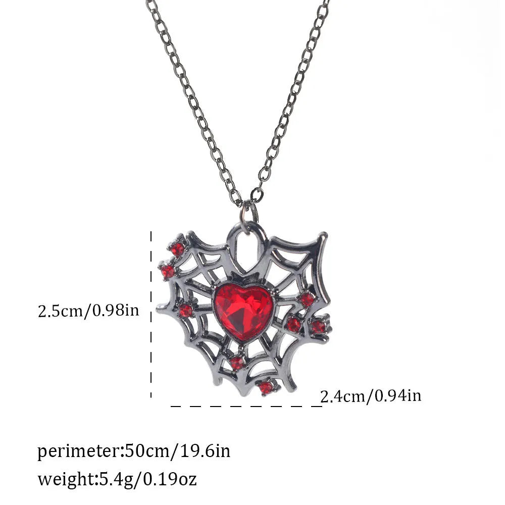 Halloween necklace with a detailed bat pendant on a zinc alloy chain, showing electroplated finish.