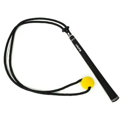 Black silicone elastic golf swing practice rope trainer for technique correction