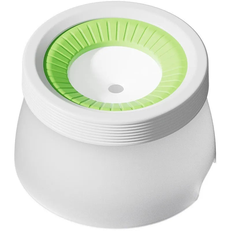 Pet suspension water bowl hanging with blue, green, or brown colour options