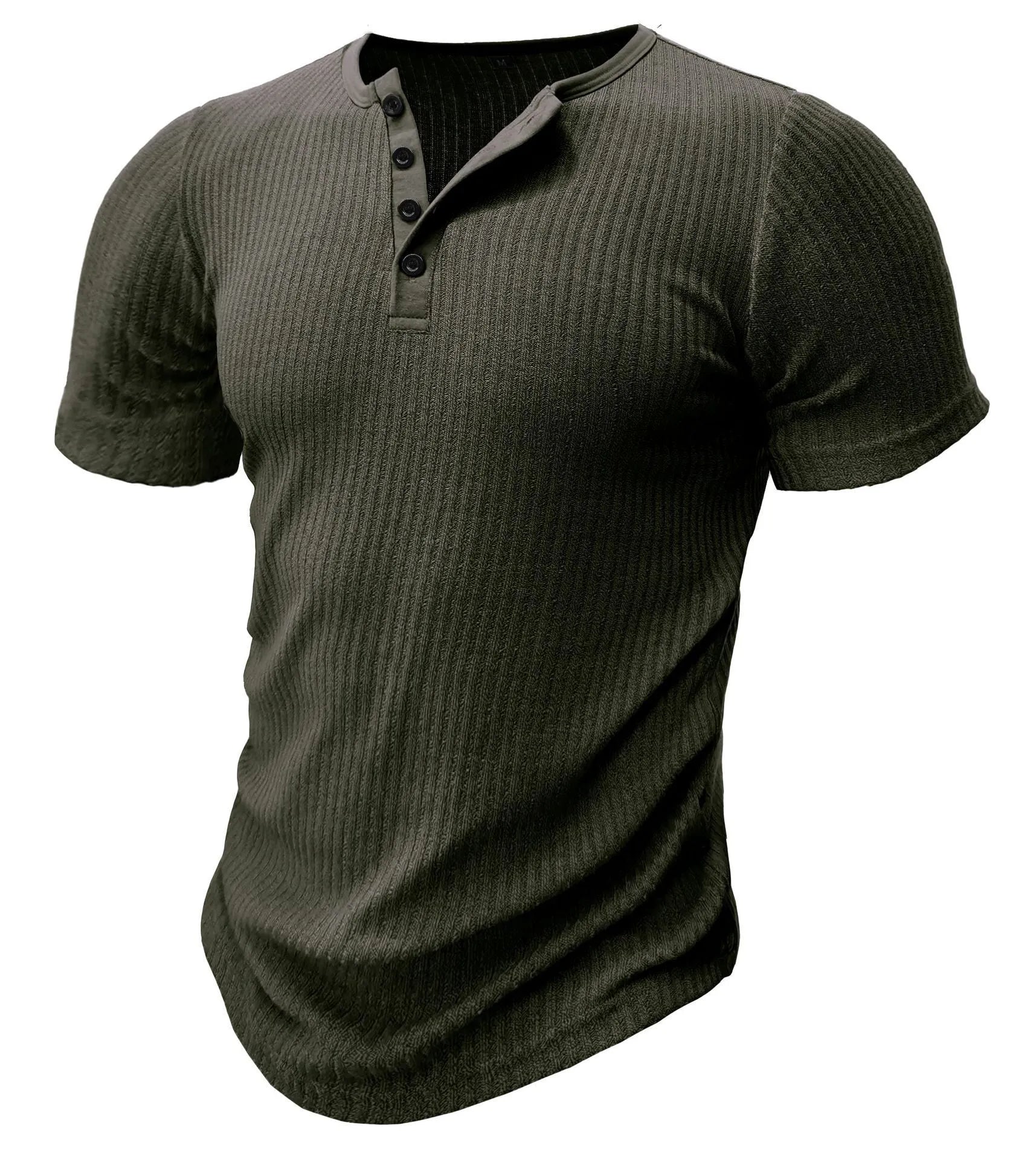 Men's slim-fit muscle cut polyester t-shirt in solid colours with sports styling and Asian sizing
