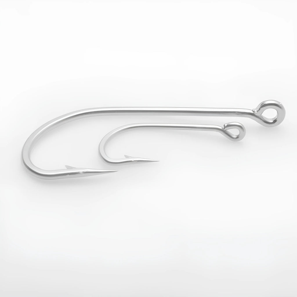 Stainless steel sea fishing hooks in multiple specifications for ocean boat fishing