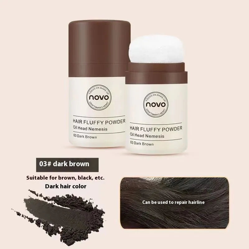 Veejaga Mattifying Powder compact for hairline and face oil control in transparent and brown shades.