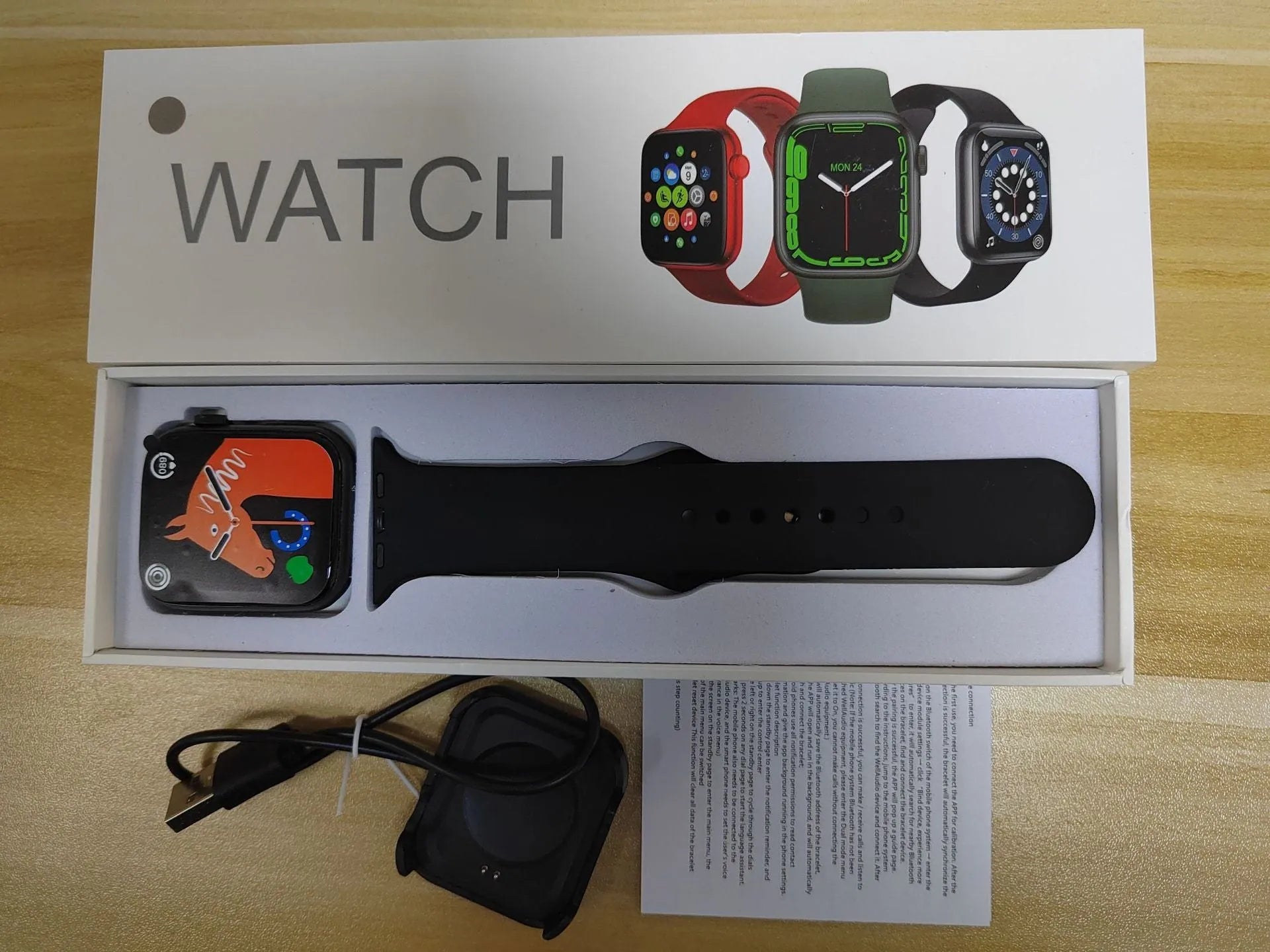 GT20 smartwatch with alloy case, silicone strap, and 1.75-inch screen displaying heart rate data