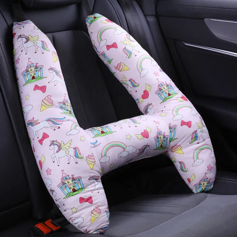 55x70cm automotive headrest car sleeping pillow with character patterns