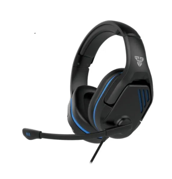 MH86 black and white gaming headset with microphone and 2-metre cable