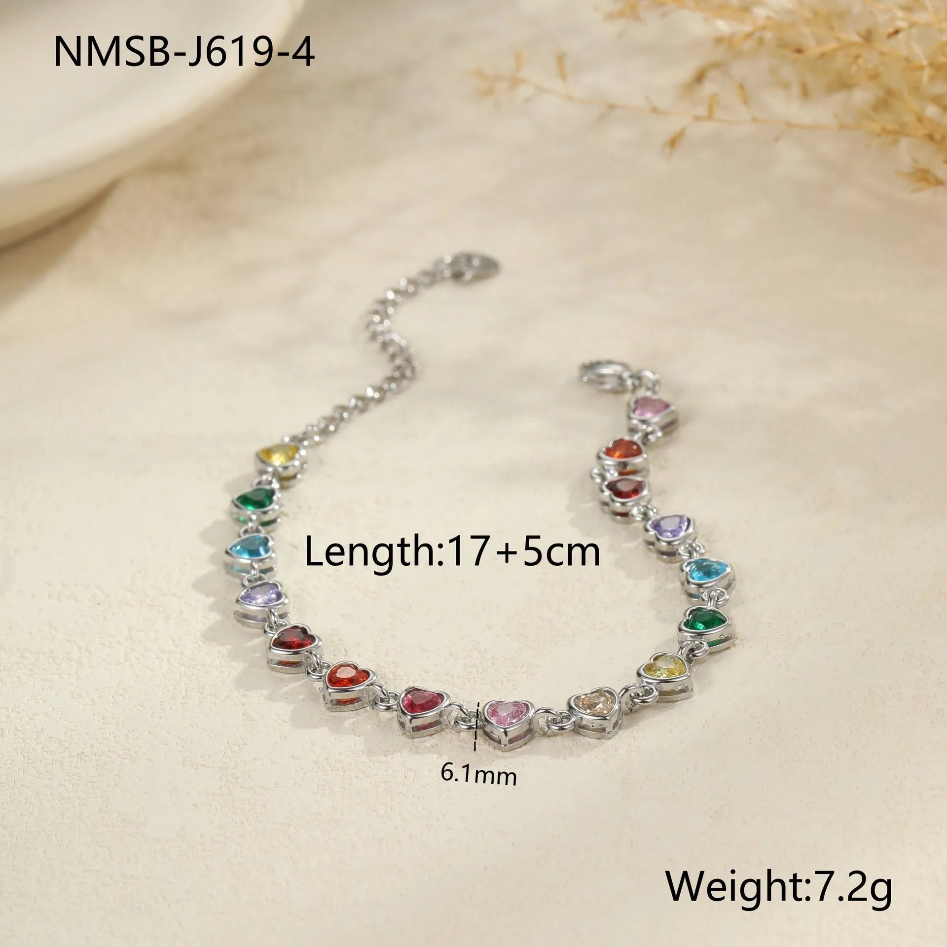 Women's stainless steel bracelet with 18K electroplating in gold or silver with geometric shapes