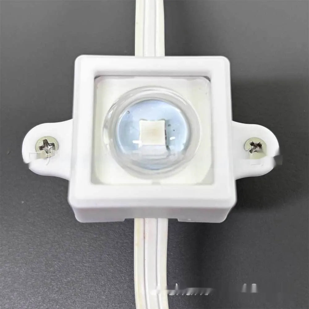White rectangular plastic lampshade for LED light bracket, dimensions 1.7cm by 6cm.