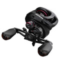 Drip wheel fishing reel with lure rod and a choice of left or right-hand wheel, shown with included fishing vessel.