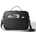 Black MR Glasses hard storage box for Apple Vision Pro headset on a table