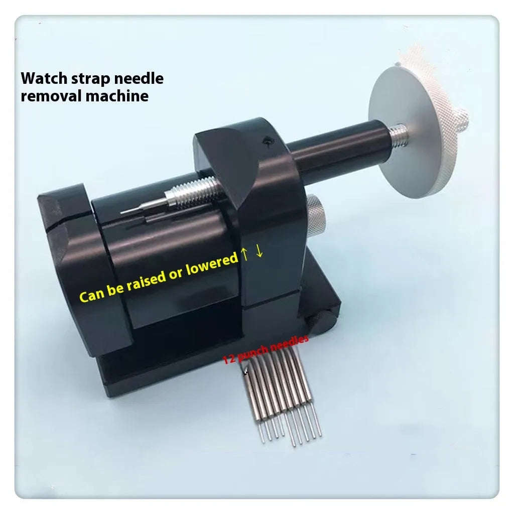 Alloy steel watch strap stripping machine with 12-piece components for professional watch repair