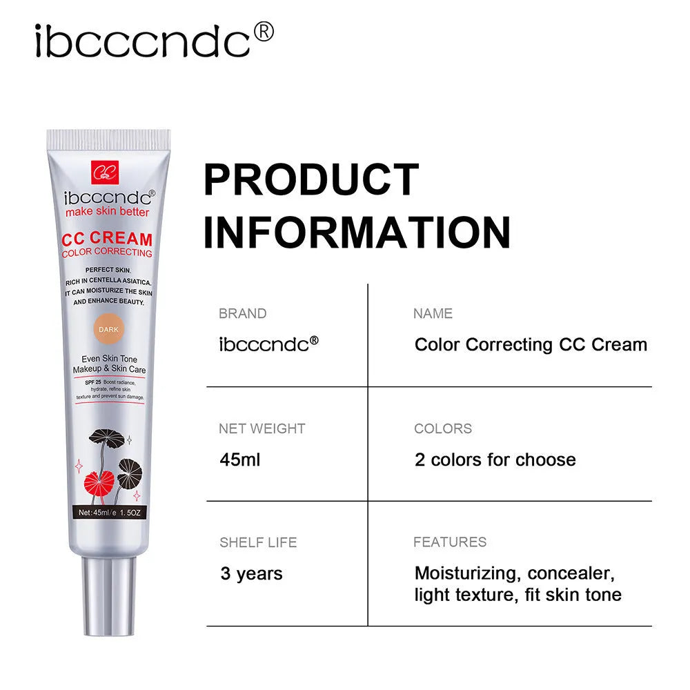 Erborian Centella Asiatica CC cream tube in dark and light shades, a colour correcting moisturising makeup primer.
