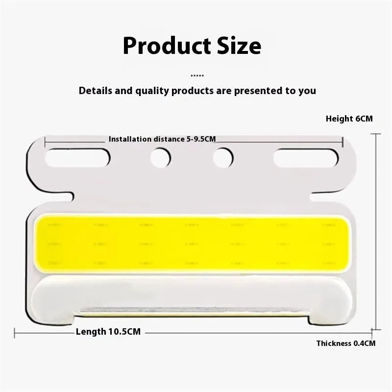 Waterproof COB LED truck side light for 12V and 24V commercial vehicles in aluminium alloy housing