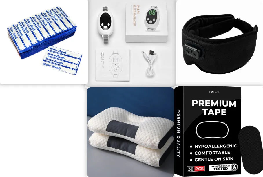 White sleep aid device with handheld remote control and adjustable intensity settings