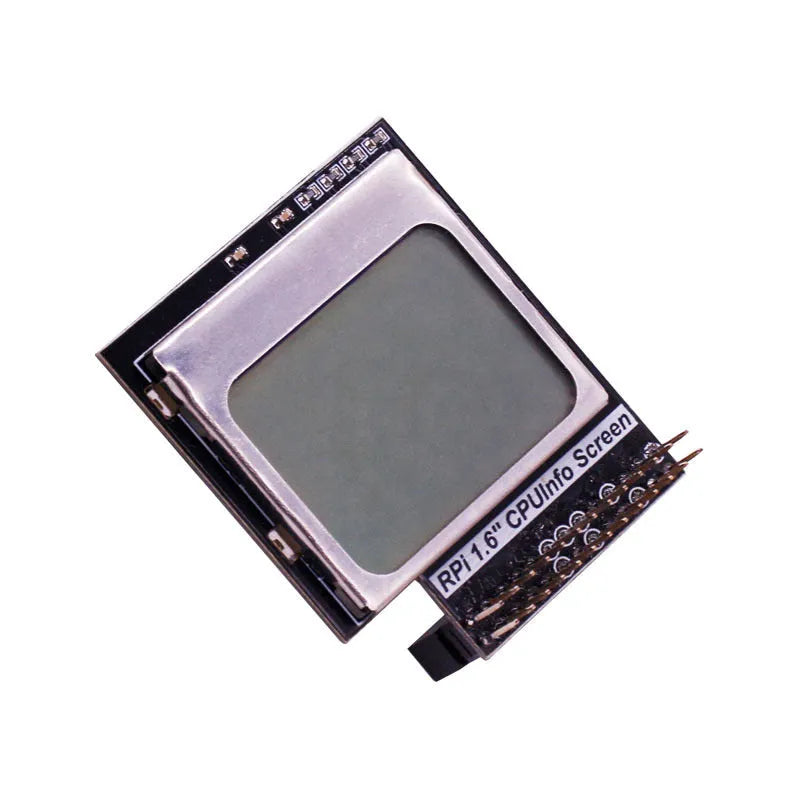 Raspberry Pi 1.6 inch LCD display screen with backlight switch for monitoring CPU information