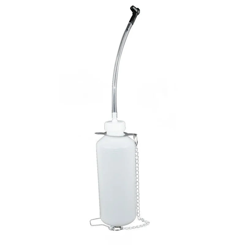 5 litre pneumatic brake fluid replacement machine with manual pressure regulator and transparent drain pipe for workshop brake bleeding