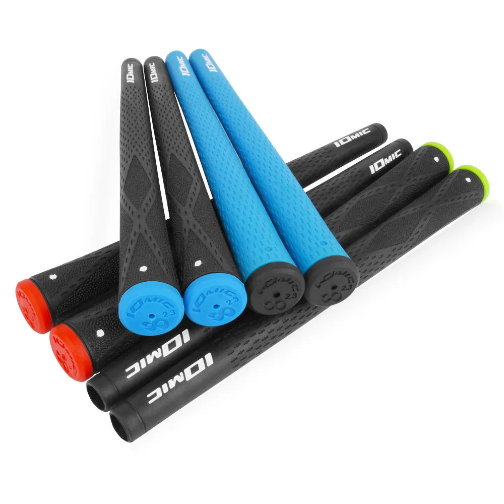 TPE/TPR golf club grip showing non-slip texture and available colour options
