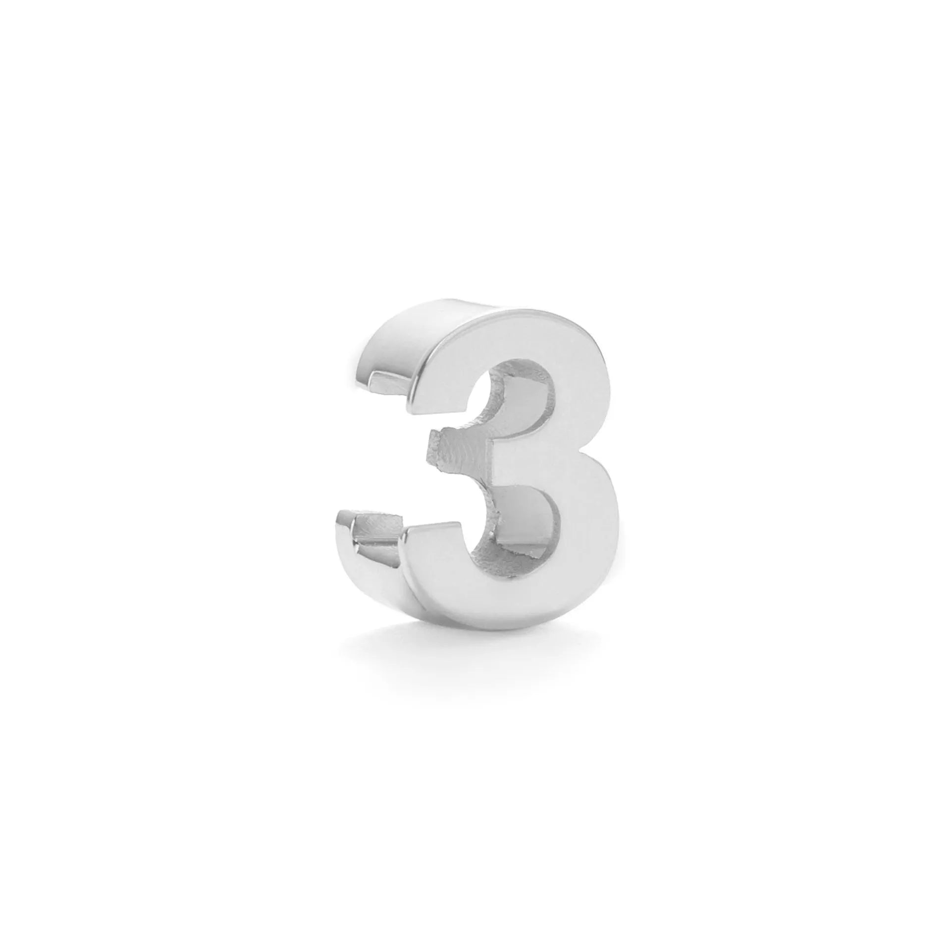 Gold and silver titanium steel necklaces showing letter A and number 7 pendants on 40.5cm chains.