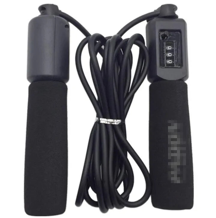 Adjustable 3-metre skipping rope with foam PVC handles in multiple colour options