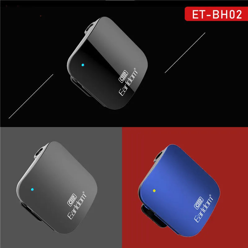 Bluetooth lavalier wireless headset with 10m range in black, grey, red, white colour options