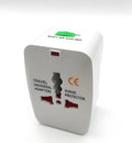 Universal travel adapter plug converter for mobile phone charging with 73x50x39mm compact size