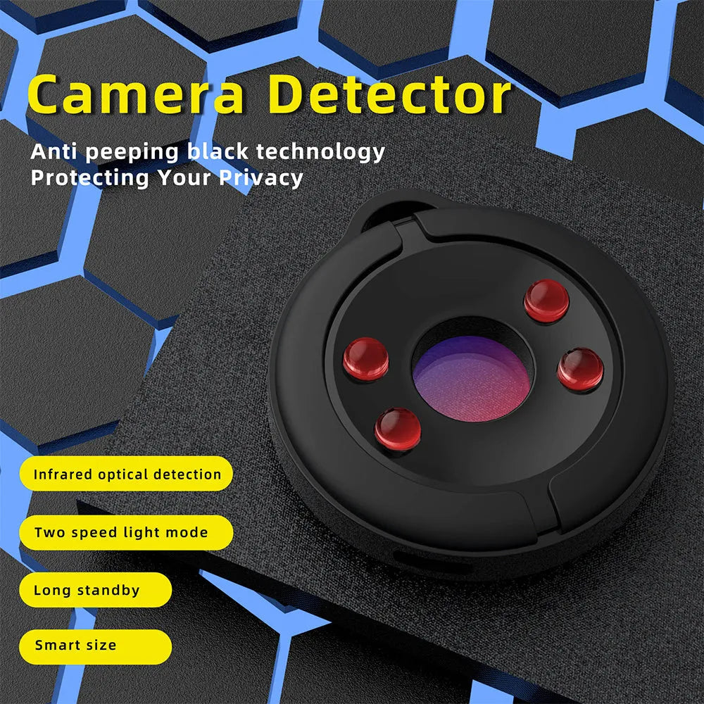 Compact infrared camera detector for finding hidden surveillance devices up to 5 metres away