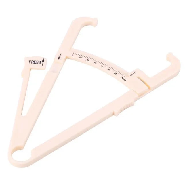 Acrylic body fat caliper tool for skin fold thickness measurement with 200mm range