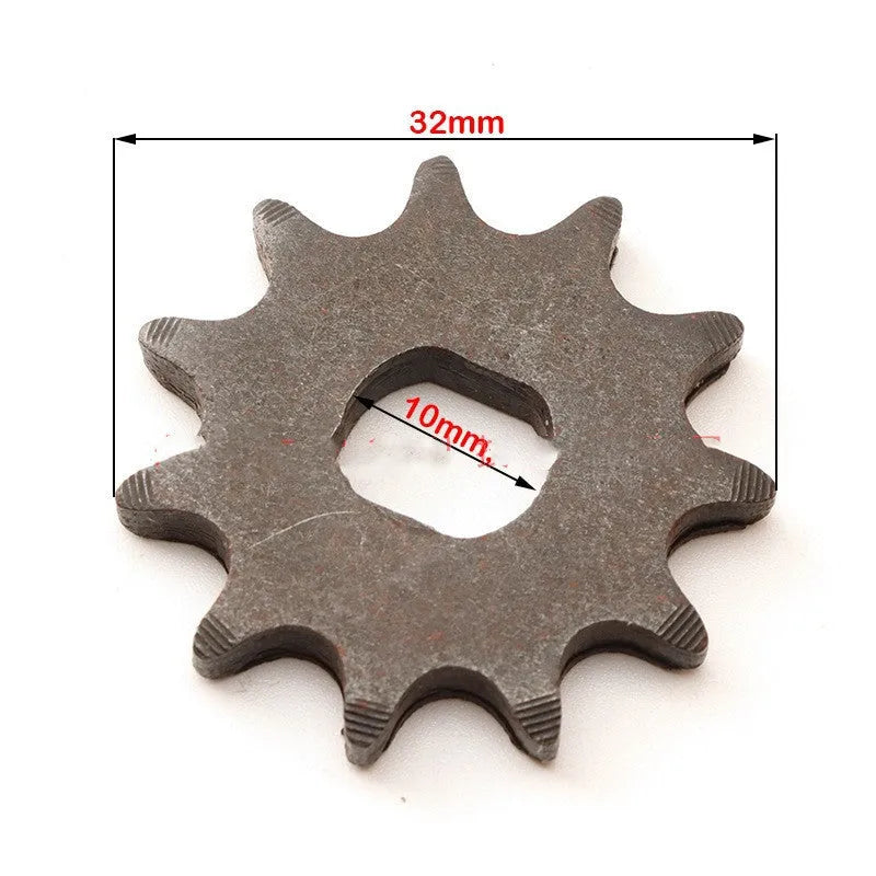 Cast iron motorcycle reduction gear with 11 teeth for 25hT8F chain applications